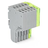 WAGO Svorka 2020-206/000-036 2vodičová pružinová Push-in CAGE CLAMP® 1,5 mm², šedá/zelenožlutá