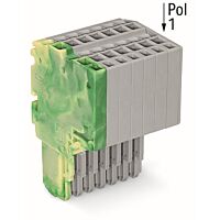 WAGO Svorka 2020-208/000-037 2vodičová pružinová Push-in CAGE CLAMP® 1,5 mm², šedá/zelenožlutá