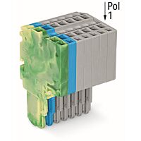 WAGO Svorka 2020-208/000-039 2vodičová pružinová Push-in CAGE CLAMP® 1,5 mm², zelenožlutá/modrá/šedá