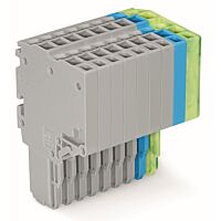 WAGO Svorka 2020-209/000-038 2vodičová pružinová Push-in CAGE CLAMP® 1,5 mm², šedá/modrá/zelenožlutá