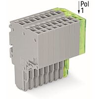 WAGO Svorka 2020-211/000-036 2vodičová pružinová Push-in CAGE CLAMP® 1,5 mm², šedá/zelenožlutá