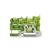 WAGO Svorka 2022-1307/999-953 základní PE – 2 vodiče / 1 pin 2,5 mm² Vhodná pro aplikace Ex nA, zelenožlutá
