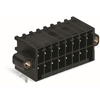 WAGO Konektor 713-1438/107-000 s pájecími piny THT, 2řadý Pájecí kontakt 0,8 × 0,8 mm Úhlové provedení, černá