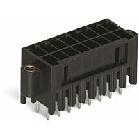 WAGO Konektor 713-1476/107-000 s pájecími piny THT, 2řadý Pájecí kontakt 0,8 × 0,8 mm Rovné provedení, černá