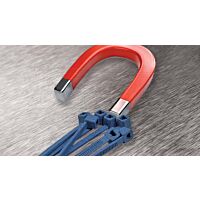 WAPRO Pásek vázací 380x4,5 detekovatelný modrá (100ks)