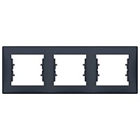 SCHNEIDER Rámeček Sedna troj. graphite