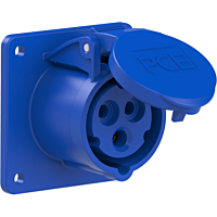 Zásuvka 16A/230V 3-pól. IP44 vest.