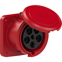 Zásuvka 63A/400V 5-pól. IP44 vest.