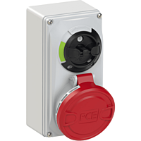 Zásuvka 32A/400V 5-pól. IP44 s blok.