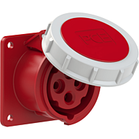 Zásuvka 16A/400V 4-pól. IP67 vest.