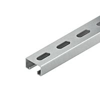 NIEDAX Kotevní lišta, C-profil s drážkou 18 mm, 40x22x6000 mm, t=1,75 mm, děrovaná, ocel, pásově zinkovaná DIN EN 10346 2986-1.75/6 SL