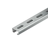 NIEDAX Lišta, C-profil s drážkou 16 mm, 35x18x2000 mm, t=2,0 mm, děrovaná, žárově zinkovaná DIN EN ISO 1461 2980/2 FL