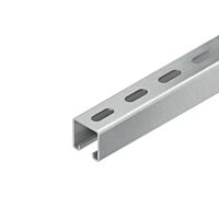 NIEDAX Kotevní lišta, C-profil s drážkou 18 mm, 40x40x6000 mm, t=2,5 mm, děrovaná, žárově zinkovaná DIN EN ISO 1461 2988/6 FL