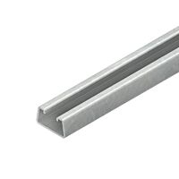 NIEDAX Kotevní lišta, C-profil s drážkou 22 mm, 46x24x2000 mm, t=2,5 mm, bez děrování, žárově zinkovaná DIN EN ISO 1461 2990/2 FO