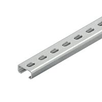 NIEDAX Lišta, C-profil s drážkou 16 mm, 30x15x2000 mm, t=2,0 mm, děrovaná, žárově zinkovaná DIN EN ISO 1461 2971/2 FL