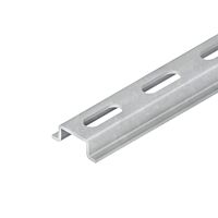 NIEDAX Nosná lišta TS15, kloboukový profil, 15x5,5x2000 mm, t=1,0 mm, děrovaná, ocel, galvanicky zinkovaná DIN EN ISO 19598, silnovrstvá pasivace 2937/2 GL