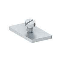 NIEDAX Šikmá posuvná matice se šroubem s válcovou hlavou, závit M4x12 mm, ocel, galvanicky zinkovaná ISO 4042, modrá pasivace GSM 304/12