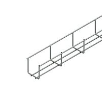 NIEDAX Drátěný mini žlab, ve tvaru U, 60x60 mm, d=3,5 mm, nerez, 1.4301/AISI 304 GR 60.060 E3