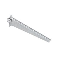 NIEDAX Výložník, 95x510 mm, 2,5 kN, s namontovanou svorkou KTT 500