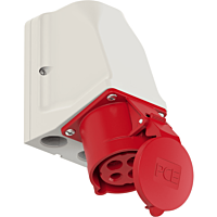 PCE Zásuvka 32A/400V 4-pól. IP44 průchozí