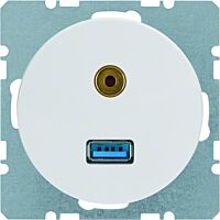Zásuvka, USB/3,5 mm Audio, Berker R.1/R.