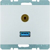 Zásuvka, USB/3,5 mm Audio, Berker K.5, A