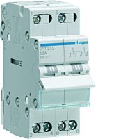 HAGER Přepínač SFT23 32A 2P I-0-II 32A 230V IP20