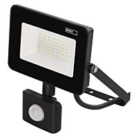 EMOS Svítidlo LED reflektor SIMPO s pohybovým čidlem, 30 W, černý, neutrální bílá