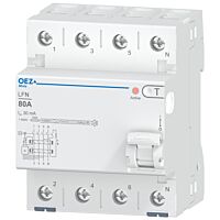 OEZ Proudový chránič,LFN-80-4-030BP-K
