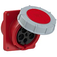 Zásuvka 125A/380V 5-pól. IP67 vest.šik.