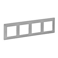 LEGRAND Rámeček VALENA LIFE 754134 čtyřnásobný hliník