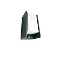 PHILIPS Svítidlo Bridge 15W E27 970lm 2700K s čidlem IP44 16352/93/16 antracit