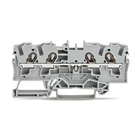 WAGO Svorka 2004-1401 4vodičová průchozí 4 mm² vhodná pro aplikace Ex e II, šedá