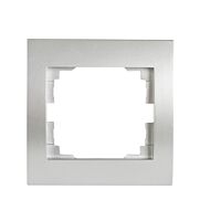KANLUX MOWION Rámeček LOGI 1násobný, 80x81mm, IP20, stříbrná