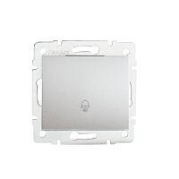 KANLUX MOWION Spínač LOGI zvonkový, 250 VAC, 71x71mm, IP20, stříbrná