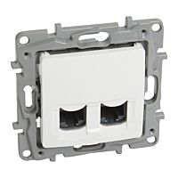 Zásuvka NILOÉ 764574 2XRJ45 CAT.6 UTP b.
