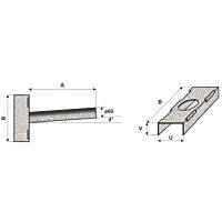AMAKO Výložník UNI 1-500 rovný Bandimex žárový zinek (1310500060)