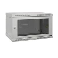 SOLARIX Rozvaděč SENSA 6U 400mm, nástěnný 19", dveře sklo