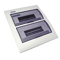 SEZ Skříň STI610-24, 24TE, pod omítku, průhledná dvířka, IP30