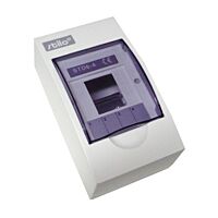 SEZ Skříň STI612-4, 4TE, na omítku, průhledná dvířka, IP30