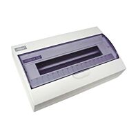 SEZ Skříň STI616-18, 18TE, na omítku, průhledná dvířka, IP30