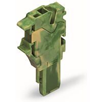WAGO Modul 2022-167 1vodičový počáteční s pružinovou svorkovnicí Push-in CAGE CLAMP® 4 mm², zelenožlutá