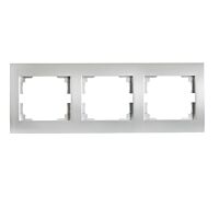 KANLUX MOWION Rámeček LOGI 3násobný, 223x81mm, IP20, stříbrná