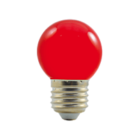 NBB Žárovka LED 1W-8 E27 230V 330° rudá