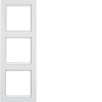 Rámeček BERKER 10136099 Q.3 troj.bílá s.