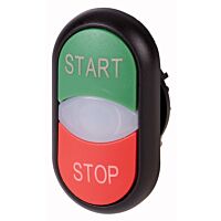 M22S-DDL-*-*-* Dvojité tlačítko, čočka