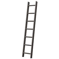 Žebřík PD114N Alu střešní