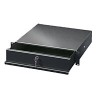Úložná zásuvka 19'' 3U teleskop.lištami