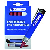 PROTEC Popisovač PSUK + 8 červených popisovacích kříd