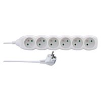 EMOS Přívod prodlužovací 2m 6zásuvka 250V/10A IP20 bílá